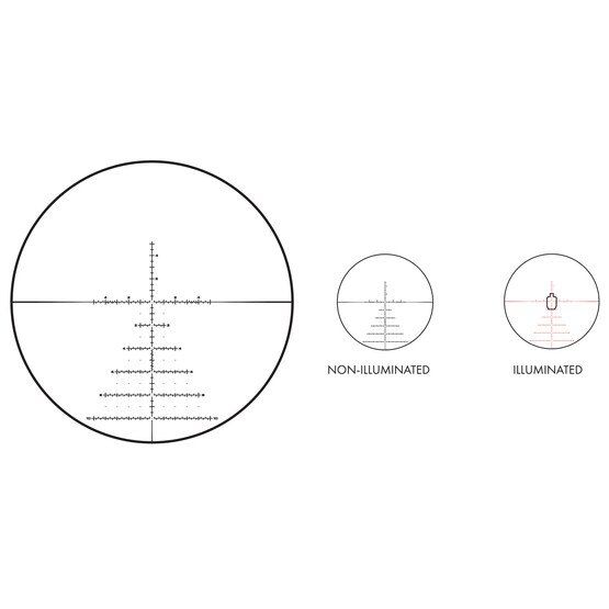 50mm Red Illuminated JVCR Reticle can be used non-illuminated